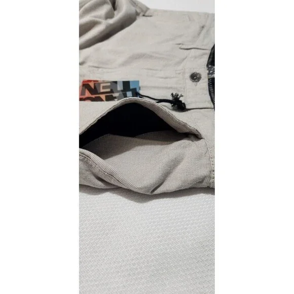 Hang Ten Shorts Size 36 Color Beige 100% Cotton With Pockets - Picture 9 of 12